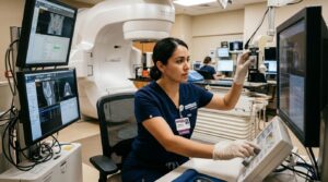 radiation therapist working, representing a high paying job in arizona
