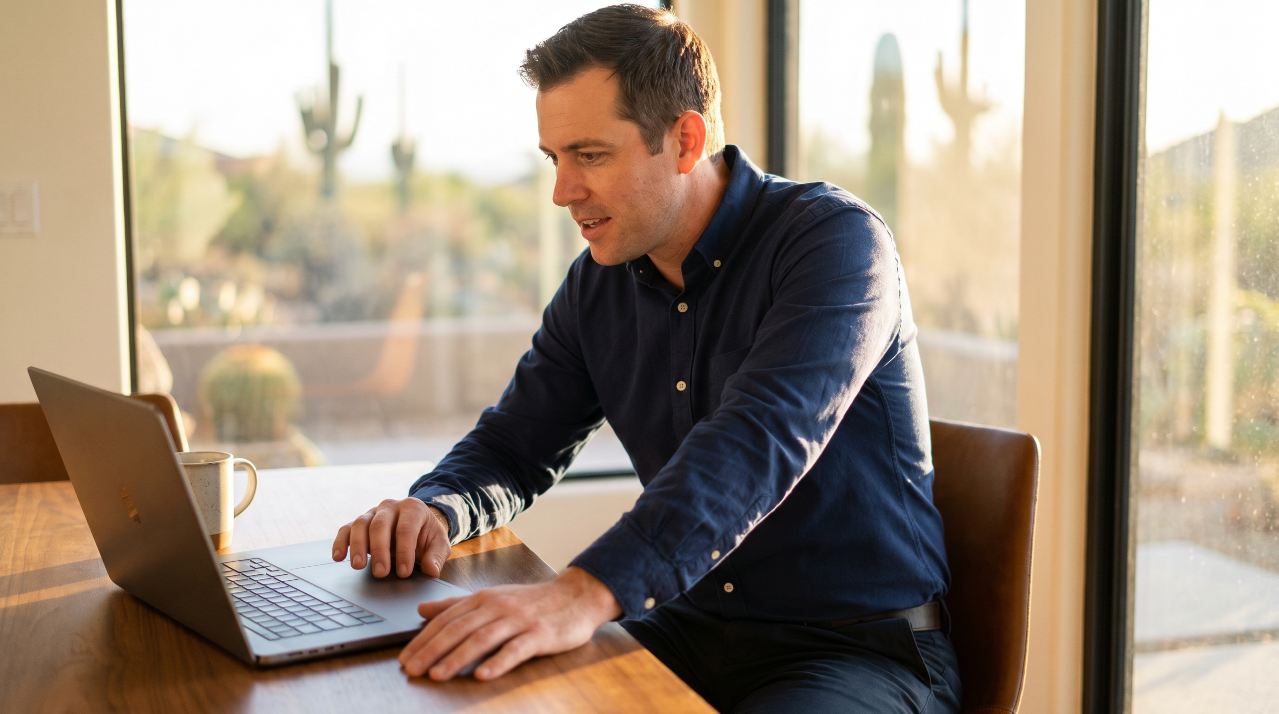 Person verifying an Arizona real estate license on the ADRE website